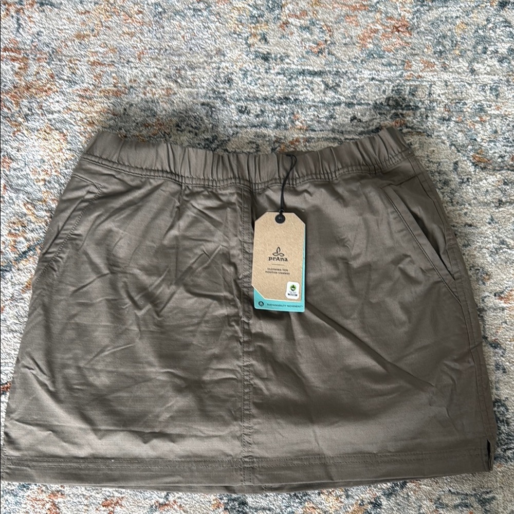 Prana Brown Double Peak Skort